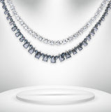 Diamond Titanium Long Necklace