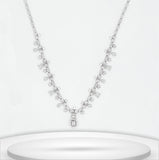 Diamond Titanium Long Necklace