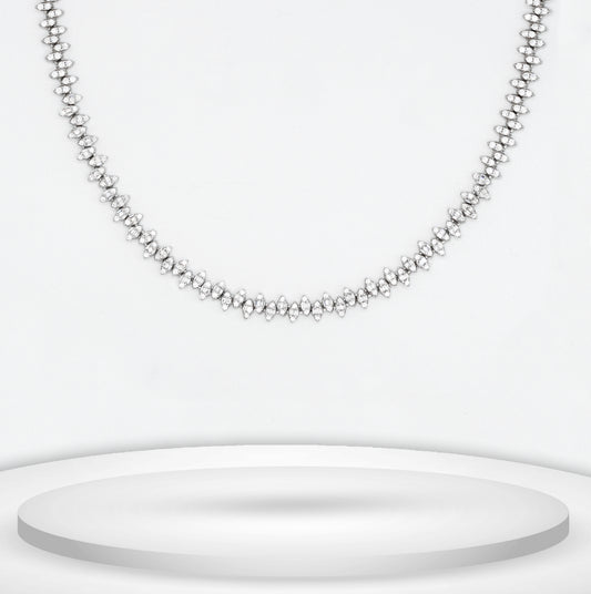 Diamond Titanium Long Necklace