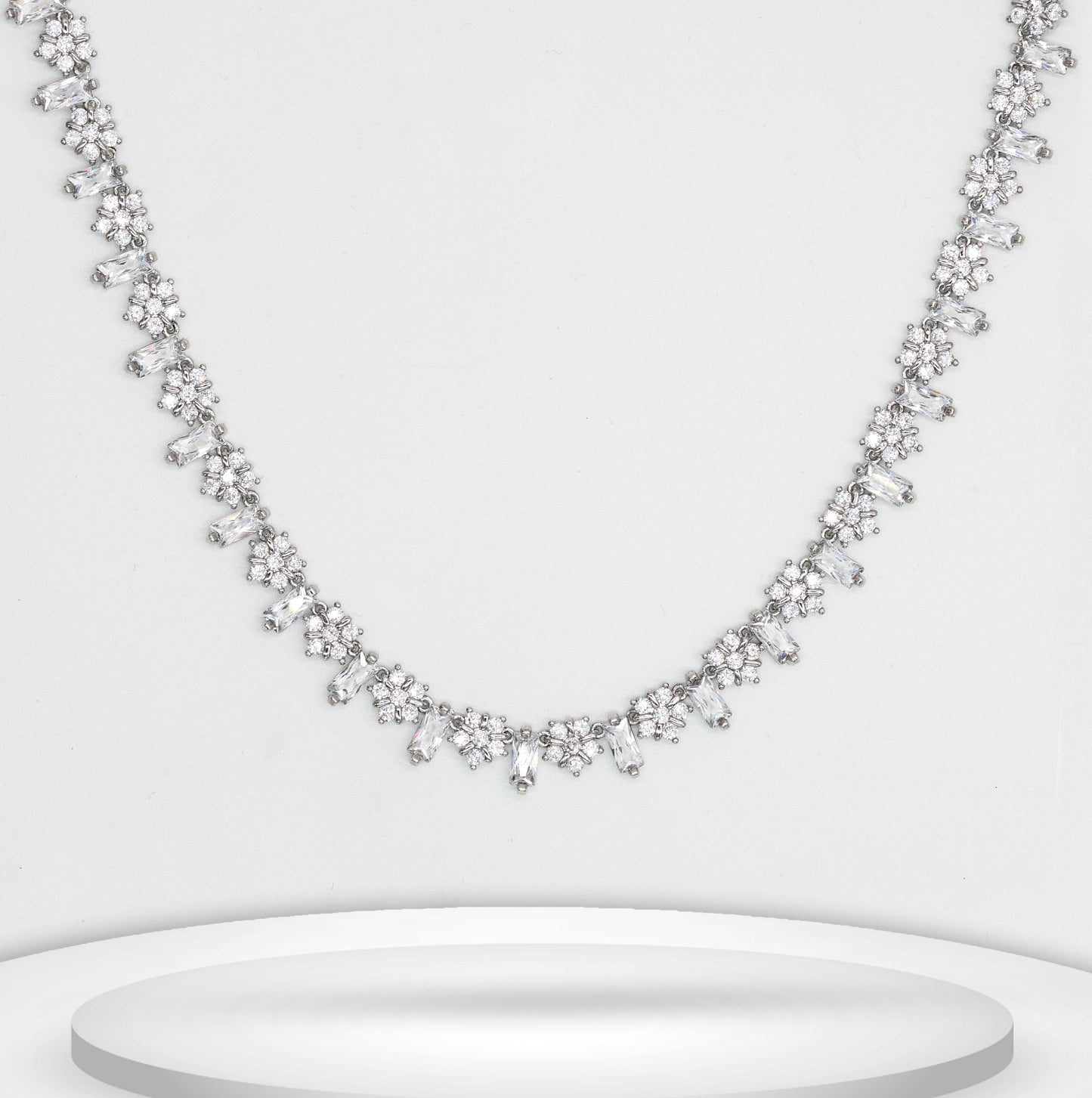 Diamond Titanium Long Necklace