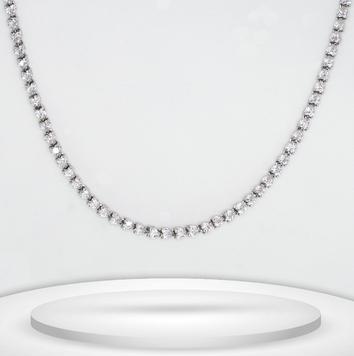 Diamond Titanium Long Necklace