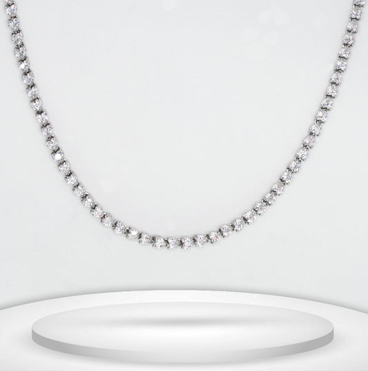 Diamond Titanium Long Necklace