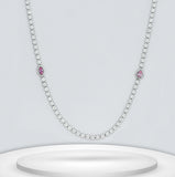 Diamond Titanium Long Necklace