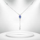 Diamond Titanium Long Necklace