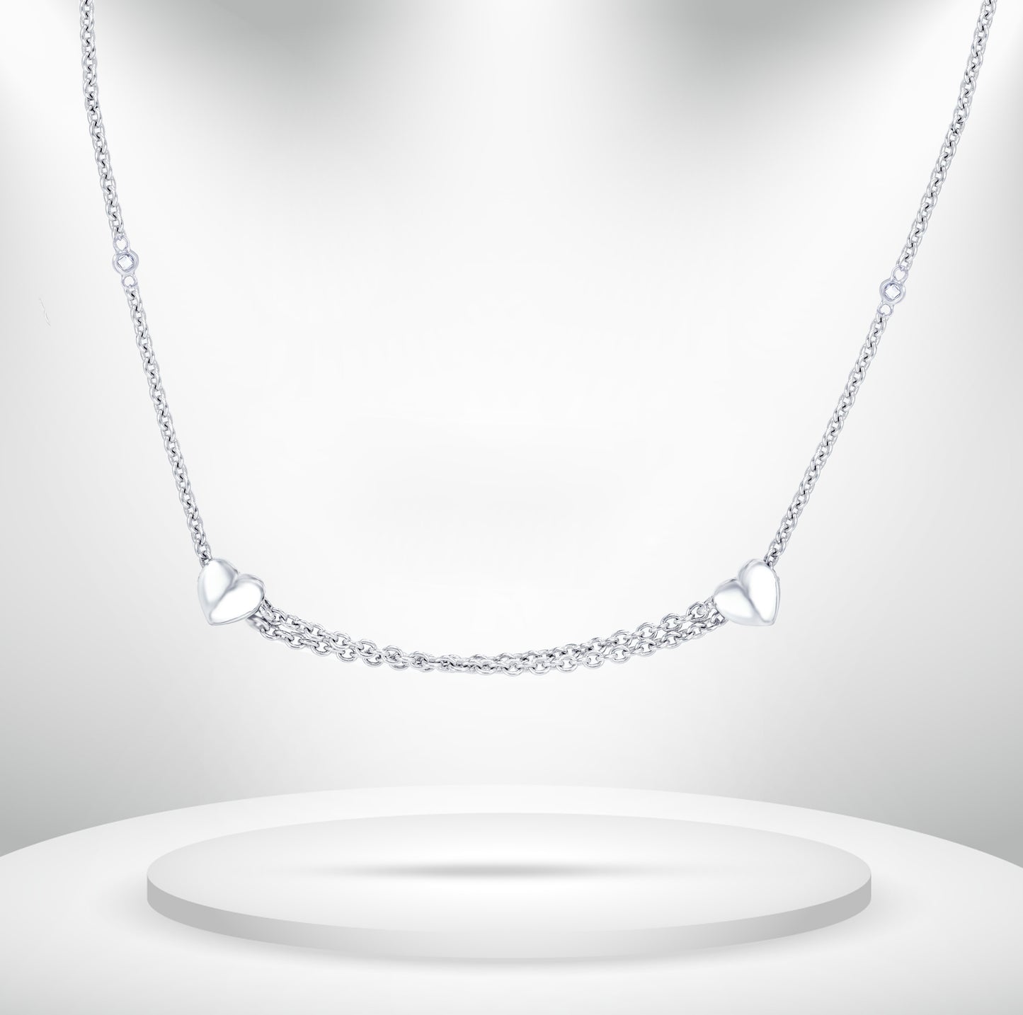 Diamond Titanium Long Necklace