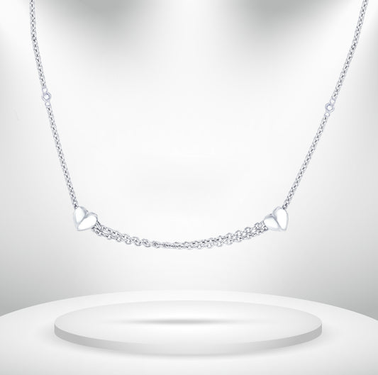 Diamond Titanium Long Necklace