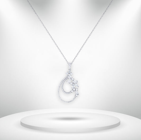 Diamond Titanium Long Necklace