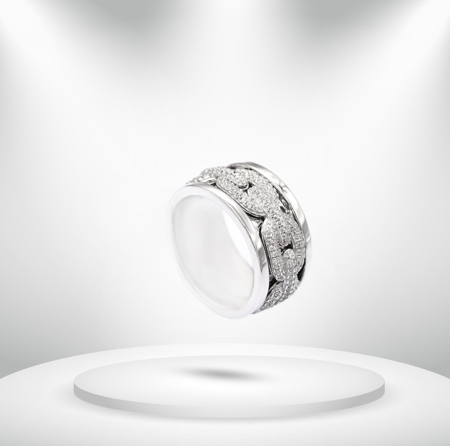 Diamond Titanium Ring