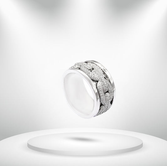 Diamond Titanium Ring